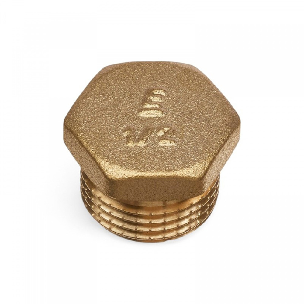 Заглушка с наружной резьбой ELSEN Metalit, Н, 1/2", латунь CN EBF.01.12