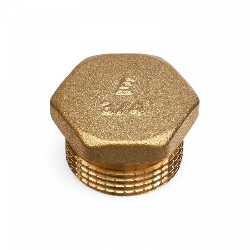 Заглушка с наружной резьбой ELSEN Metalit, Н, 3/4", латунь CN EBF.01.34