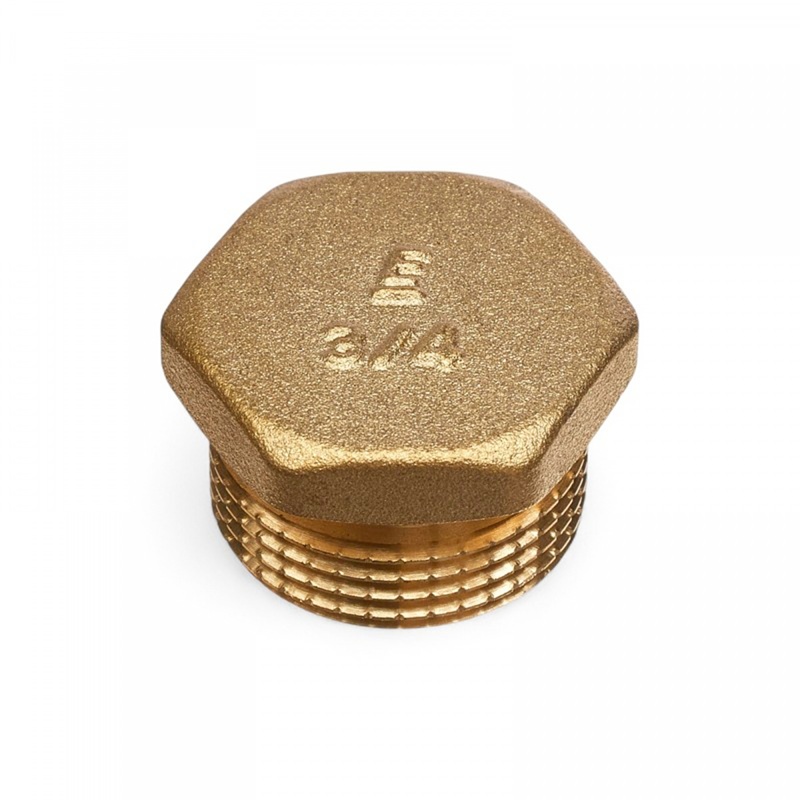 Заглушка с наружной резьбой ELSEN Metalit, Н, 3/4", латунь CN EBF.01.34