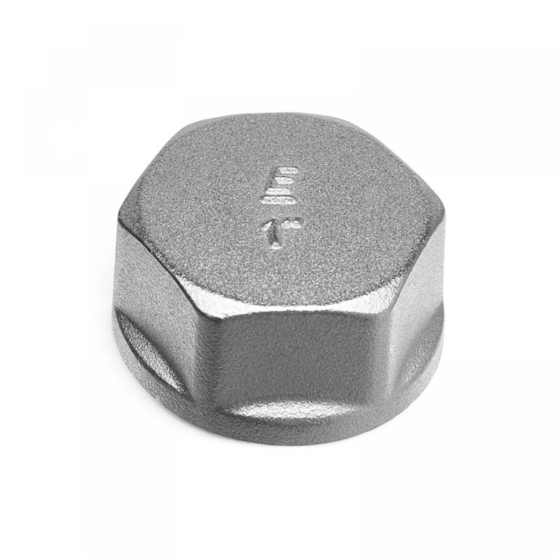 Заглушка с внутренней резьбой ELSEN Metalit TIN PLATED, B, 1", латунь CN EBF.02.10T