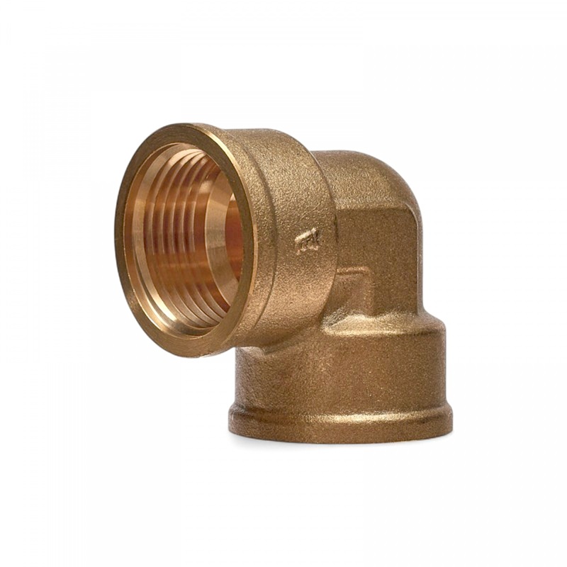 Уголок равнопроходной 90° ELSEN Metalit, ВВ, 1", 1", латунь CN  EBF.11.10