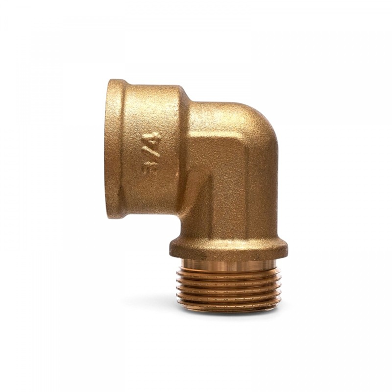 Уголок равнопроходной 90° ELSEN Metalit, HB, 3/4", 3/4", латунь CN  EBF.12.34