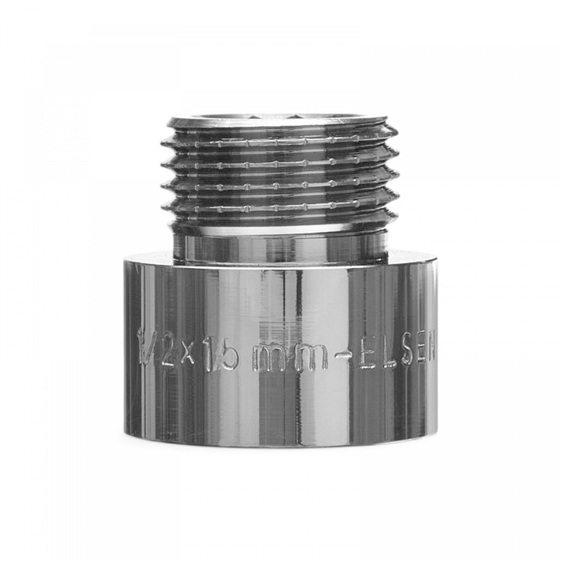 Удлинитель ELSEN Metalit TIN PLATED, HB, CN, 1/2", 1/2", длина 15 мм, латунь EBF.13.12-15T