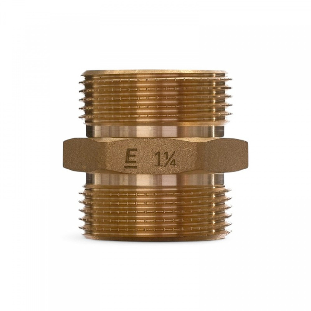 Ниппель равнопроходной ELSEN Metalit, НН, 1 1/4", латунь CN EBF.15.114