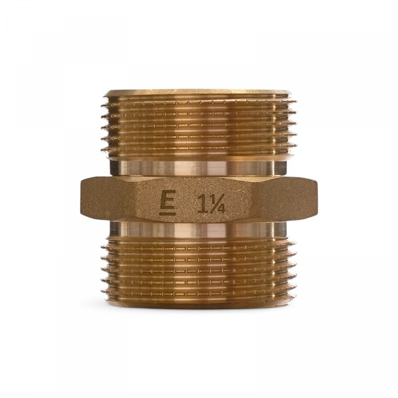 Ниппель равнопроходной ELSEN Metalit, НН, 1 1/4", латунь CN EBF.15.114