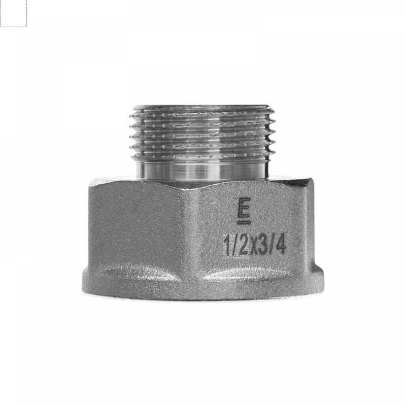 Переходник ELSEN Metalit TIN PLATED, НВ, 1/2", 3/4", латунь CN EBF.20.1234T