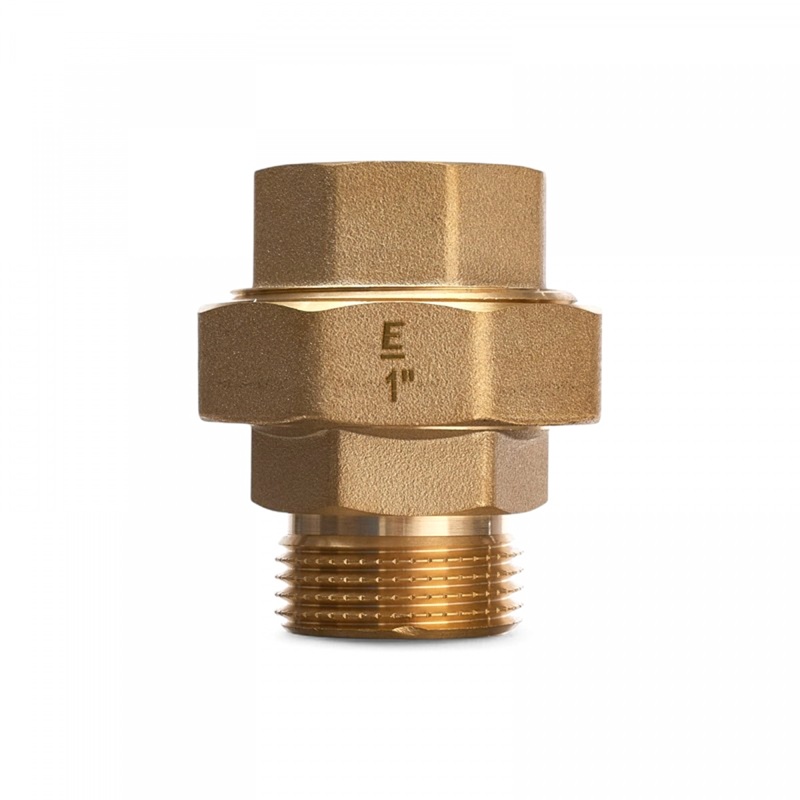 Сгон прямой (разъемное соединение с плоским уплотнением) американка ELSEN, Metalit, НВ, 1", 1", латунь, CN EBF.26.10