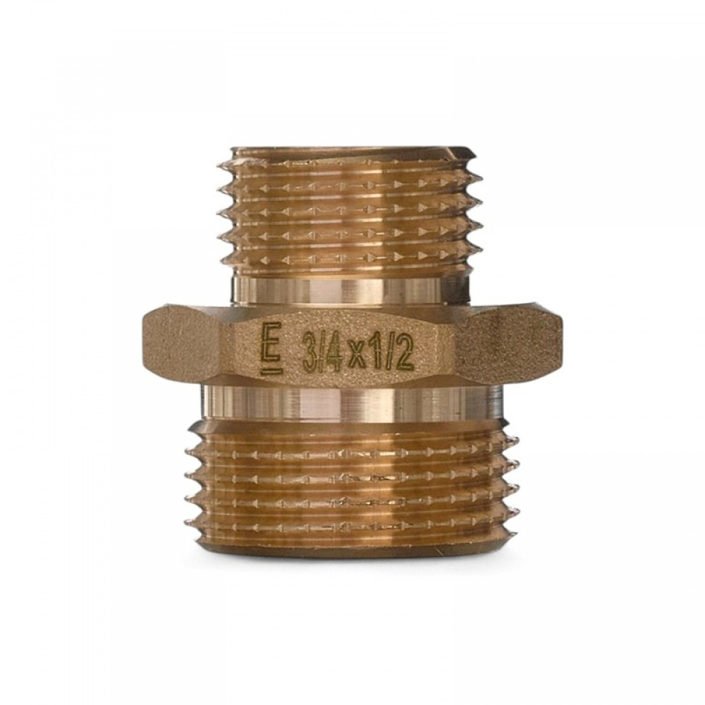 Ниппель переходной ELSEN Metalit, НН, 1/2", 3/4", латуньCN EBF.29.1234