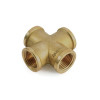 Крестовина равнопроходная ELSEN Metalit, ВВ, 1", латунь EBF04.10