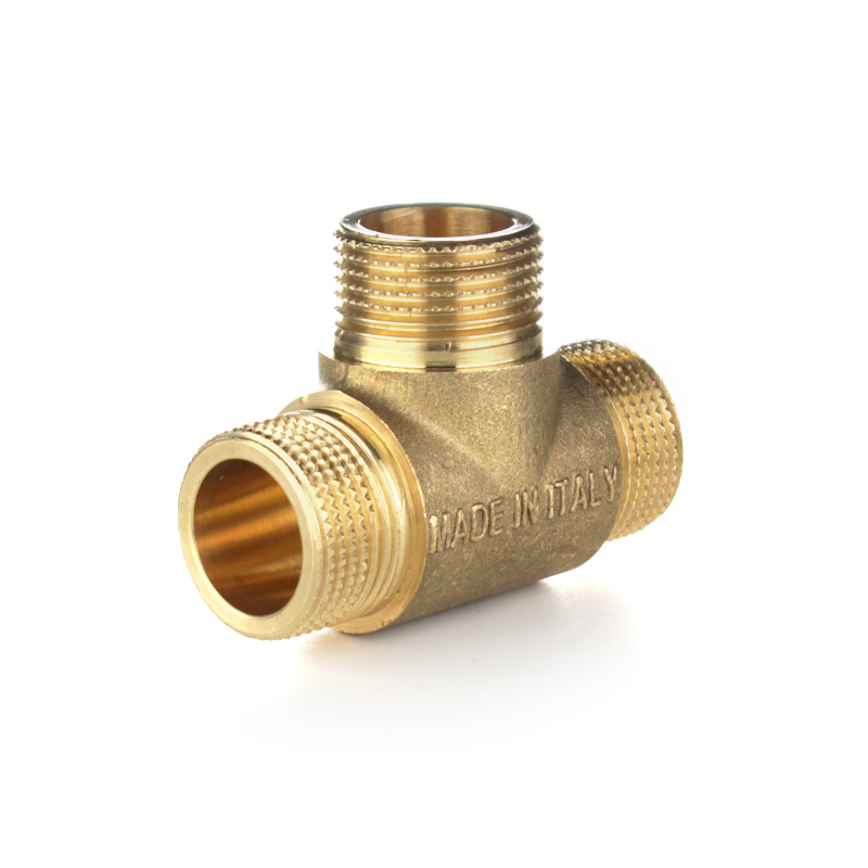 Тройник равнопроходной ELSEN Metalit, ННН, 1/2" х 1/2" х 1/2", латунь EBF06.12