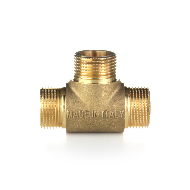 Тройник равнопроходной ELSEN Metalit, ННН, 1/2" х 1/2" х 1/2", латунь EBF06.12