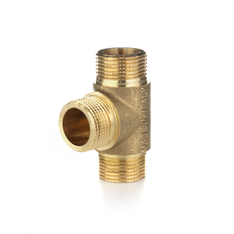 Тройник равнопроходной ELSEN Metalit, ННН, 1/2" х 1/2" х 1/2", латунь EBF06.12