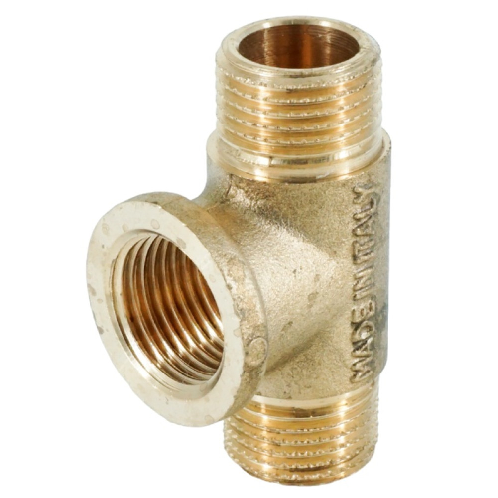 Тройник равнопроходной ELSEN Metalit, HBH, 1/2" х 1/2" х 1/2", латунь EBF09.12