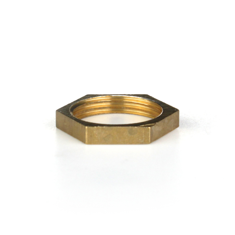 Гайка стопорная без фланца ELSEN Metalit, В, 1", латунь EBF24.10