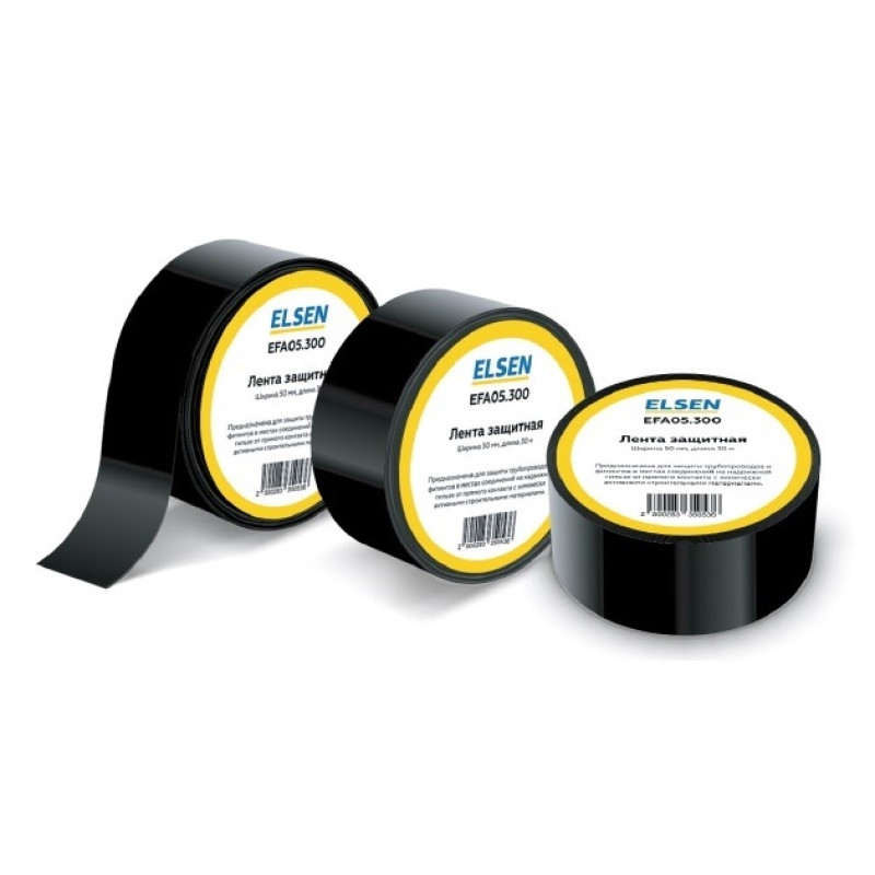 Защитная лента ПВХ ELSEN, ширина 50 мм, длина 30 м, EFA05.300