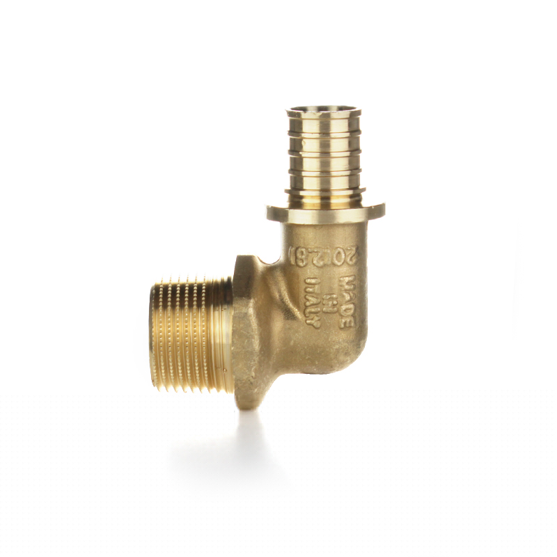 Уголок латунный 90° ELSEN Monolit, Ø 16×1/2" Н, наружная резьба, EFA26.16-12BB
