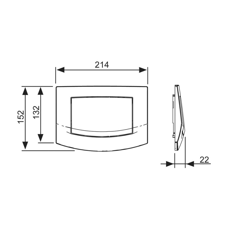 Кнопка для инсталляции белая TECEambia 9240100