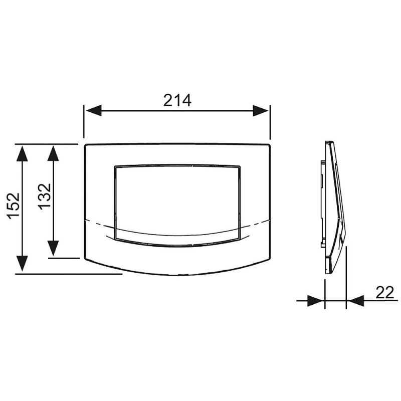 Кнопка для инсталляции Пергамон TECEambia 9240101