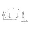 Панель смыва унитаза для одинарной системы смыва антибакTECEambia 9240140