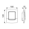 Кнопка для писсуара клавиша белая TECEambia Urinal 9242100