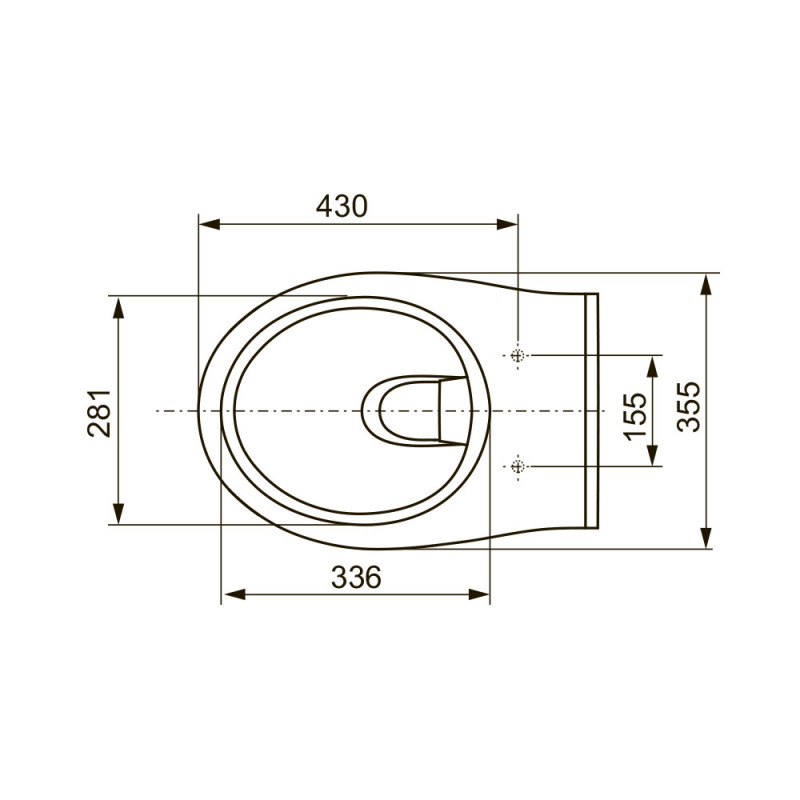 Подвесной унитаз TECE V04 9700004