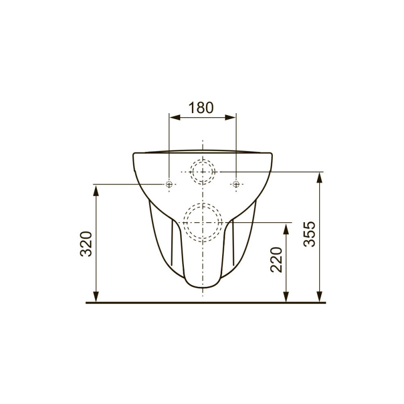 Подвесной унитаз TECE V04 9700004
