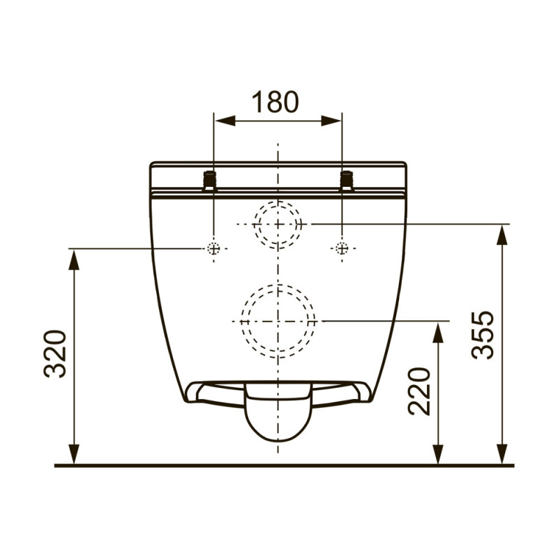 Подвесной унитаз без гигиенического душа TECEone 9700204