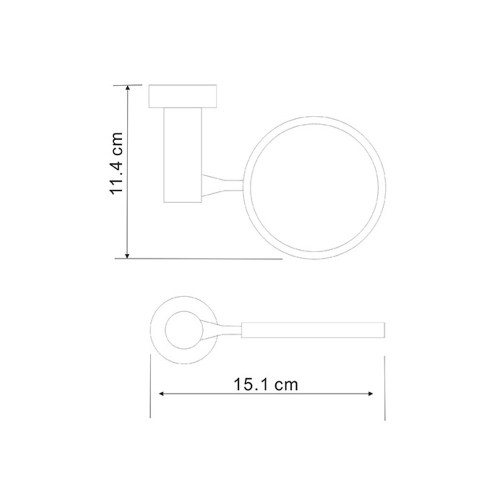 Держатель щетки для унитаза WasserKRAFT Donau C176