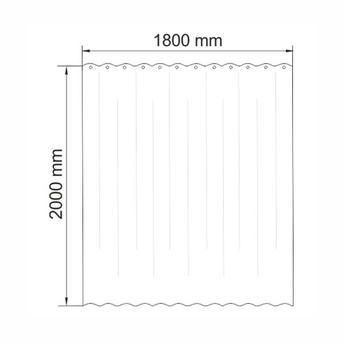 Шторка для ванной WasserKRAFT Kammel SC-12101