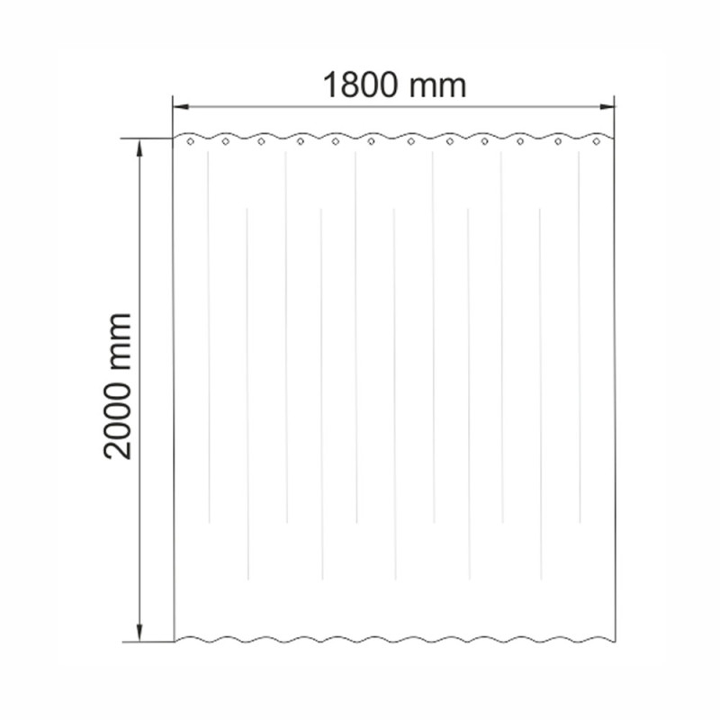 Шторка для ванной WasserKRAFT Ammer SC-70101
