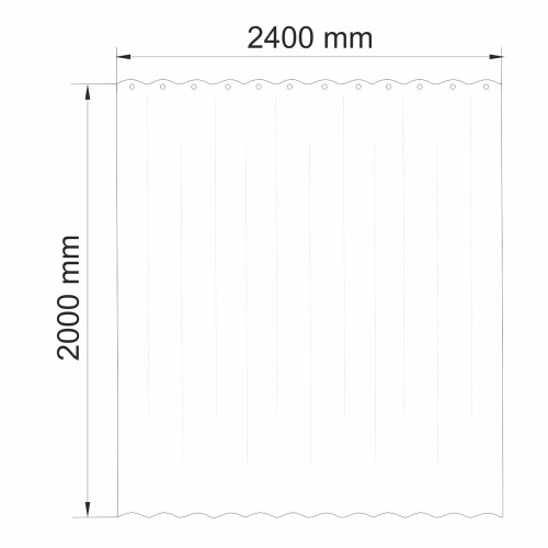 Шторка для ванной WasserKRAFT Vils SC-10103