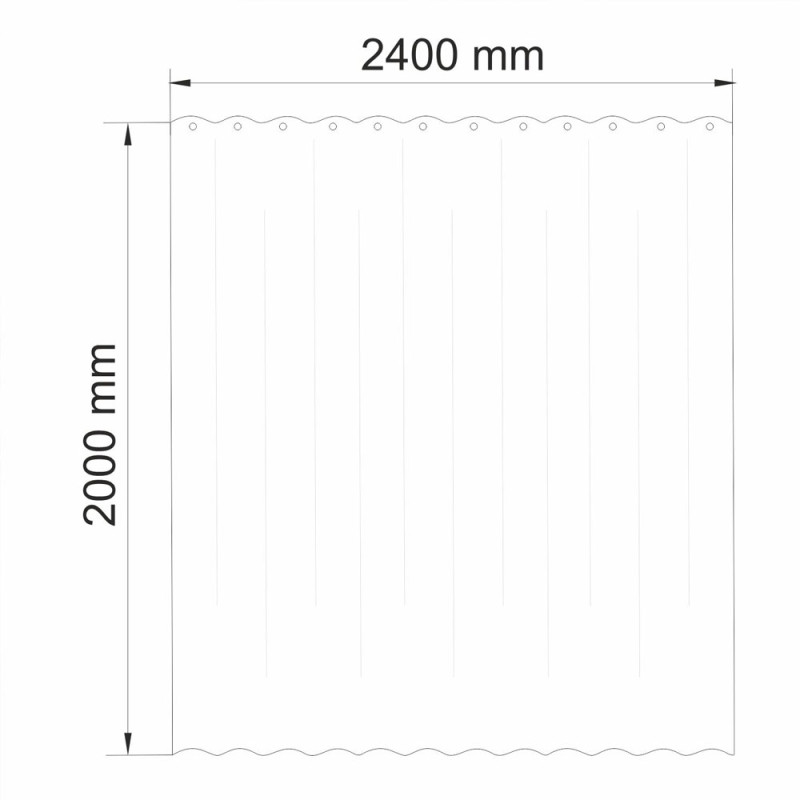 Шторка для ванной WasserKRAFT Vils SC-10103