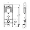 Комплект инсталляция с кнопкой TECEnow хром глянц. TECEbase kit 9400412