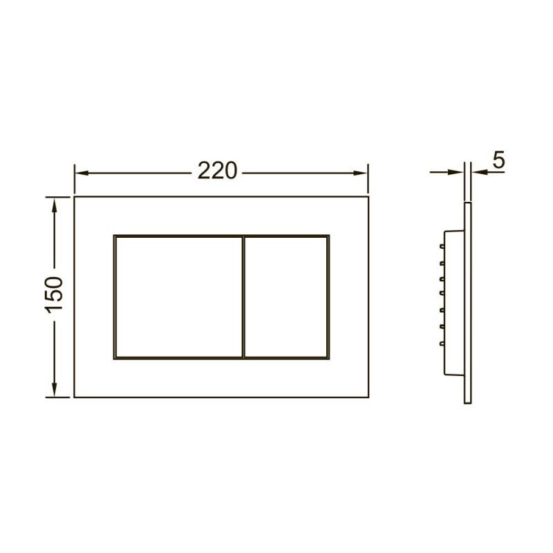Комплект инсталляция с кнопкой TECEnow белая и унитазом TECE One 9400413.WC2