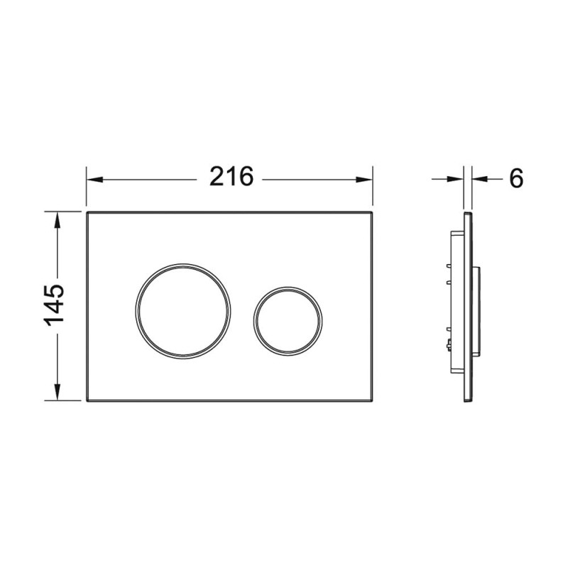 Комплект инсталляция с кнопкой TECEloop хром глянц. и унитазом TECE One K440921.WC2