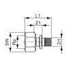 Соединение прямое с внутренней резьбой, 32 x Rp 1" TECEflex 705107