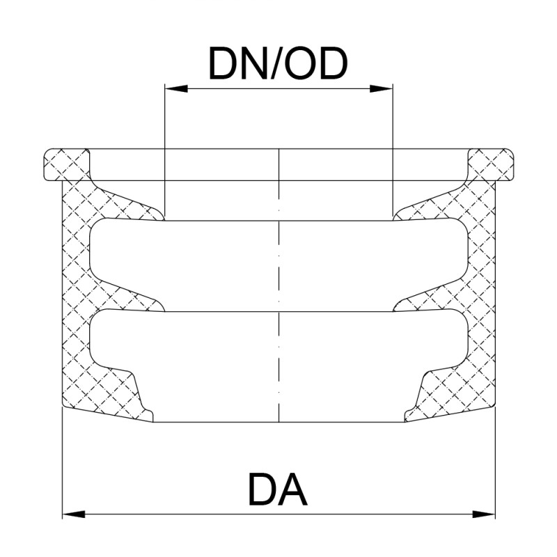 Уплотнительное кольцо раструба POLO-KAL NG, 5/4" x 32 Poloplast 01552