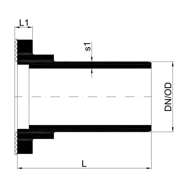 Соединение фланцевое POLO-KAL NG, 75 Poloplast 01740