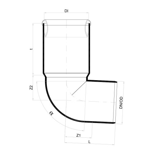 Соединитель к унитазу POLO-KAL NG, 110 Poloplast 02372