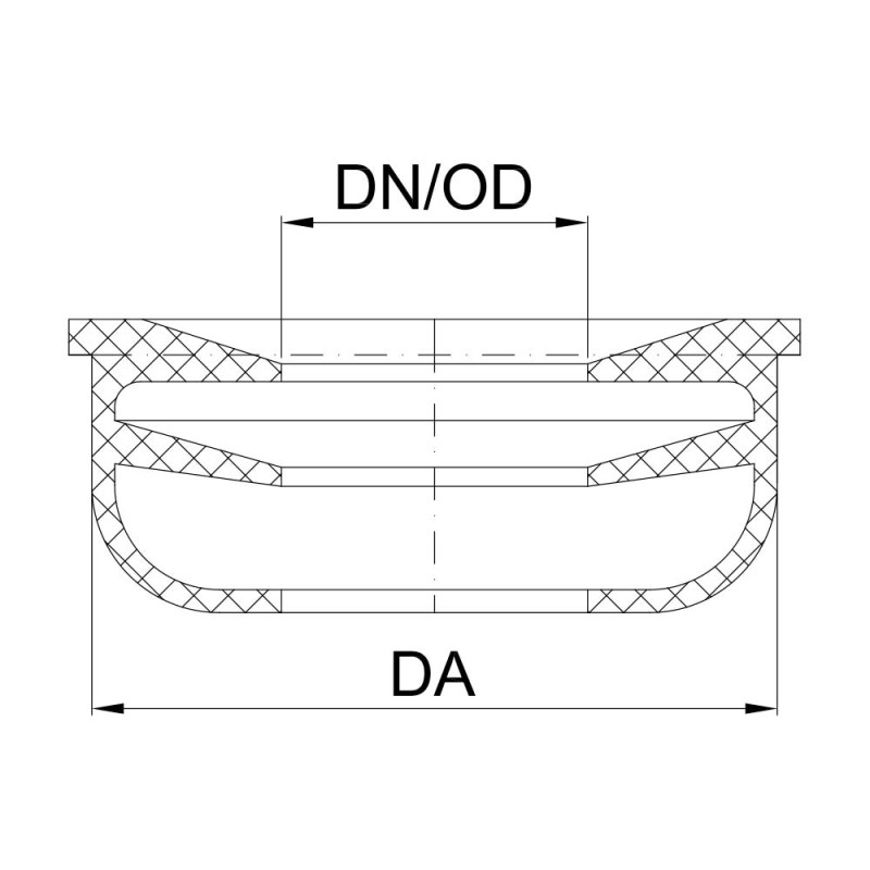 Уплотнительное кольцо раструба POLO-KAL NG старого образца, 5/4" x 32 Poloplast 02378