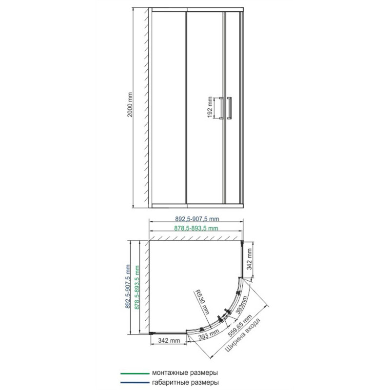 Душевой уголок WasserKRAFT Dill 61S01