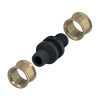 Соединение труба-труба, аксиальная запрессовка, для трубы поверхностного отопления SLQ PE-RT/Al/PE-RT TECEfloor 77220015
