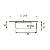 Сифон DN 50, для террасы, с универсальным фланцем Seal System TECEdrainpoint S 3601401