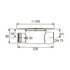 Сифон DN 70, с универсальным фланцем Seal System TECEdrainpoint S 3603500