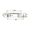 Сифон DN 50, низкий, с универсальным фланцем Seal System TECEdrainpoint S 3601400