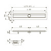 Душевой канал, прямой, с гидроизоляционной лентой Seal System, 1200 мм TECEdrainline 601200