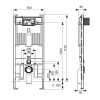 Инсталляция для унитаза с бачком Octa 2.0, установочная высота 1120 мм TECE 9300500