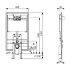 Инсталляция со смывным бачком (глубина 8 см) TECE 9300040