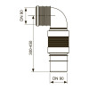 Гофрированный соединительный отвод унитаза DN 90 TECEprofil 9820317