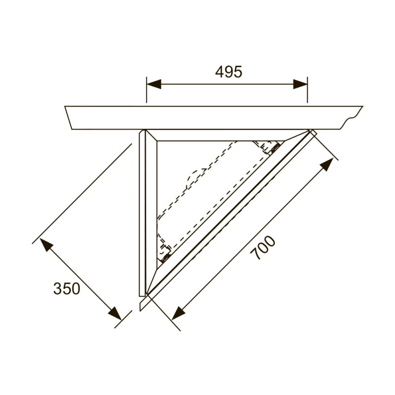Комплект для установки модуля под углом к стене TECEprofil 9380004